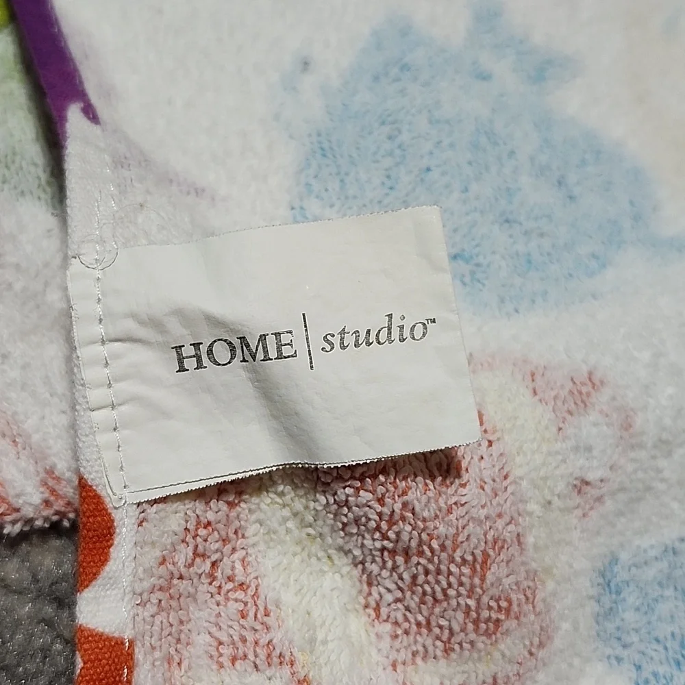 HOME STUDIO TROPICAL FISH THICK COTTON BATH/KITCHEN TOWELS SET-OF-2 PRICE FIRM